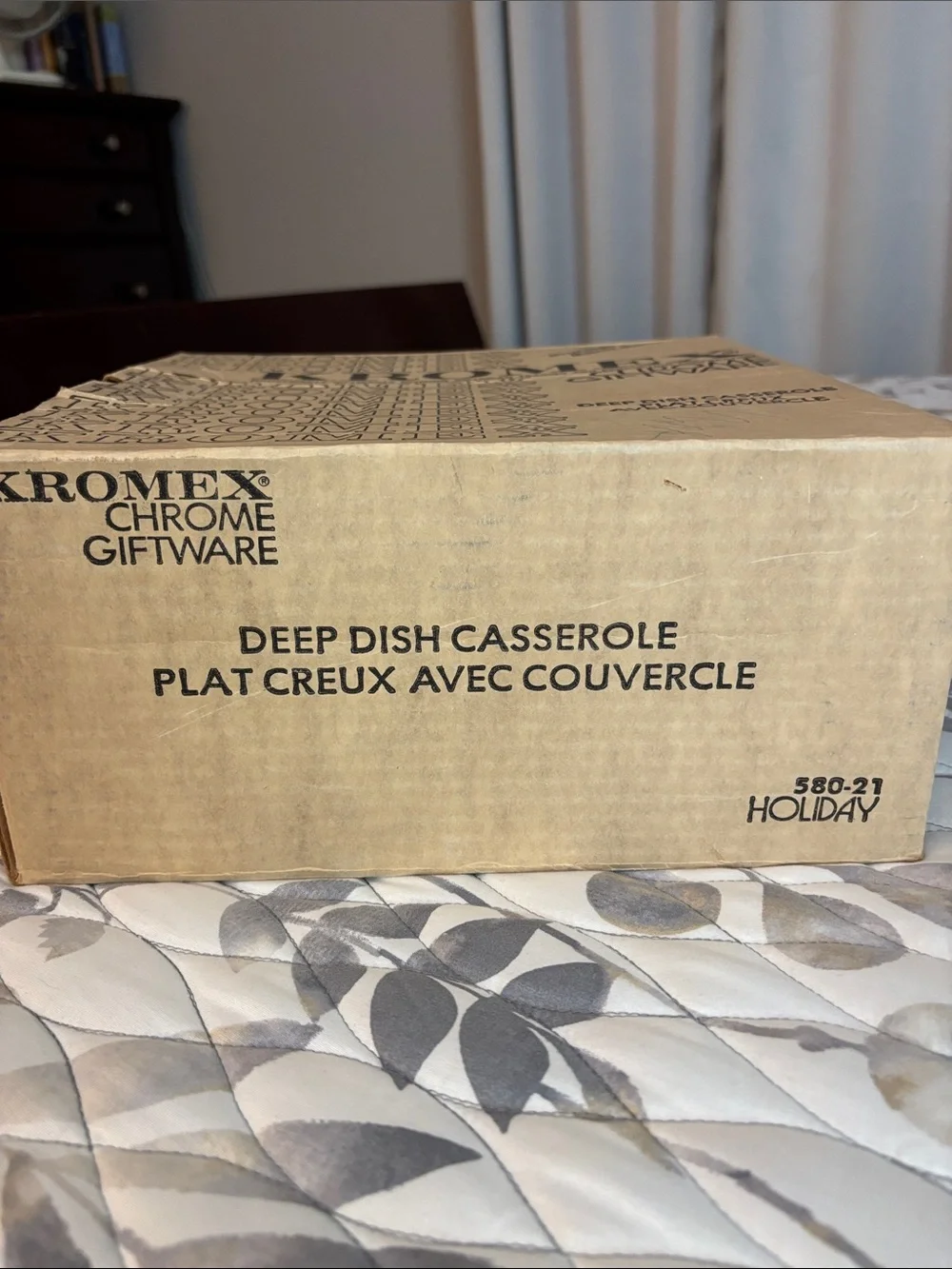 Brand new vintage Kromex deep dish casserole set!